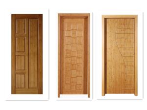 Bambus døren Blinds og bambus ramme til dør for øje